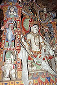 Ladakh - Alchi monastery, Manjushri lhakang, the Four-fold Manjushri statue